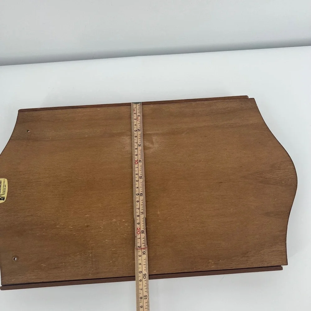Ozark Walnutware Spoon Rack Solid Walnut Wood Brown Vintage Display Case 17.5in
